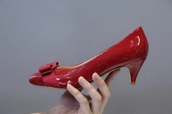 Ferragamo Shallow mouth kitten heel Shoes Women--016